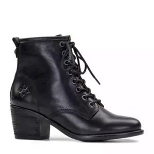 Patricia Nash Boots Sergio Lace Up 8.5 Heel Black
